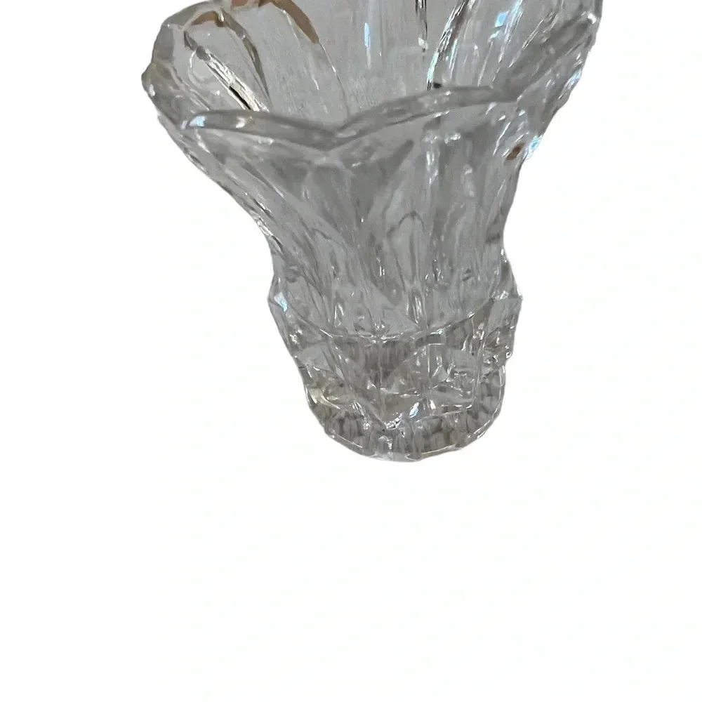 Vintage Cut‎ Glass Miniature Vase 3”